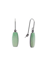 Alba Earrings (Dew) with Ice Green Enamel