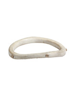 Moose Antler Bangle with (5) Black Diamonds in 14k Gold