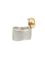 Reverse Tsuki Golden Pearl Ring