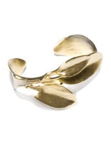 Leaves Cuff Bracelet in Brass
