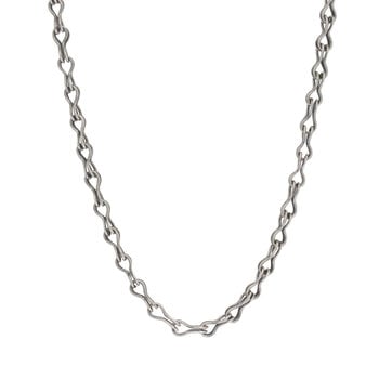 Double Link Figure Eight Chain in Oxidized Silver