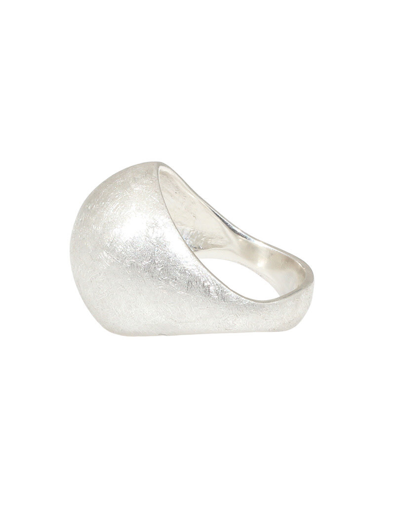 Domu Ring in Brushed Silver
