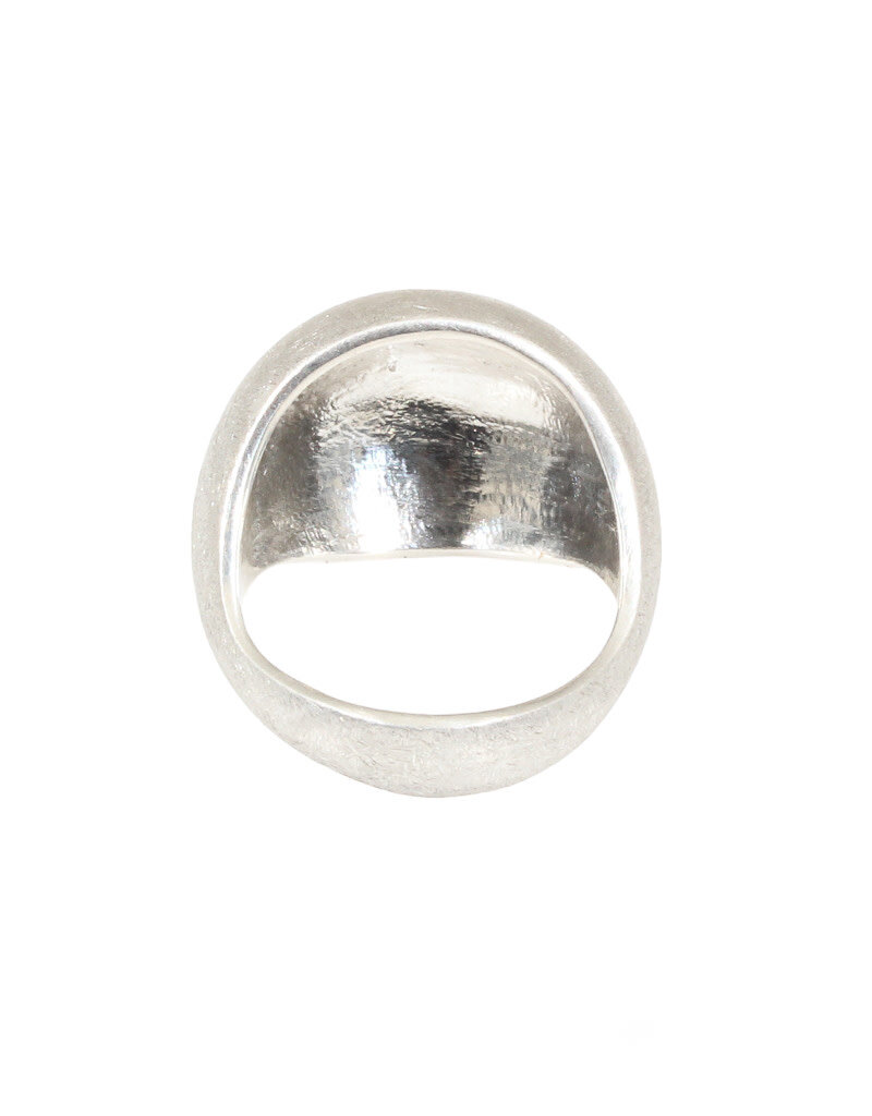 Domu Ring in Brushed Silver