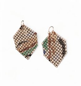 Maral Rapp Brown Green Abstract Earring