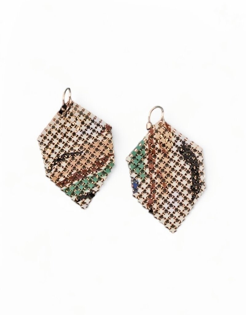 Maral Rapp Brown Green Abstract Earring