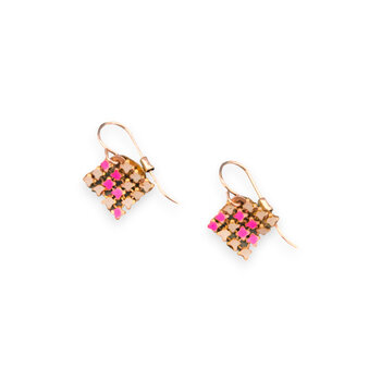 Maral Rapp Neon Pink Micro Earrings