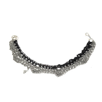 Zig Zag Bracelet in Ash 7A and Charcoal 8C