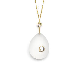 Olivia Shih Lumen Diamond Pebble Necklace