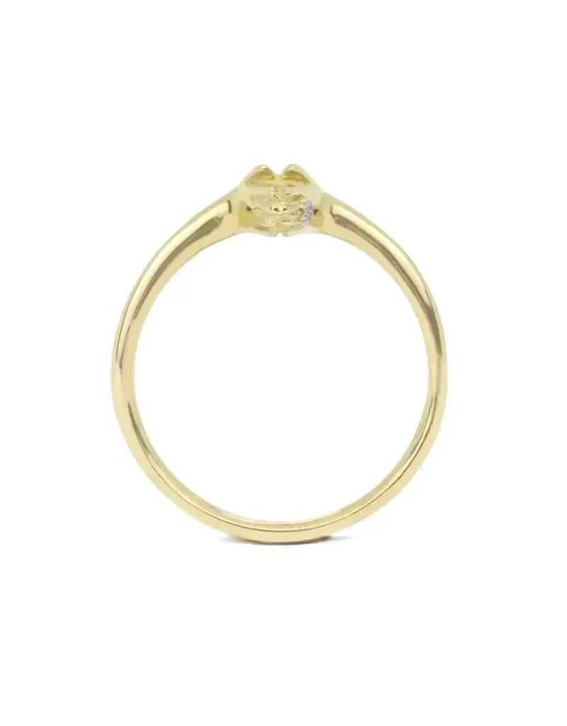Alice Son Mersis Ring in 18k Yellow Gold and Platinum