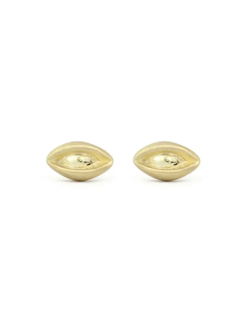 Alice Son Lovers Eye Post Earrings in 18k Yellow Gold