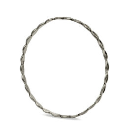 Alice Son Lovers Eyes Bangle in Oxidized Silver