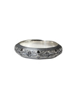 Alice Son 6mm August Eternity Band in Oxidized Silver