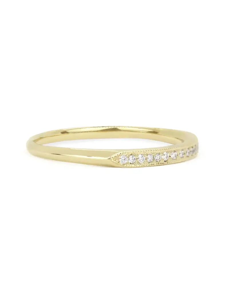 Alice Son Small Adora Band in 18k Yellow Gold