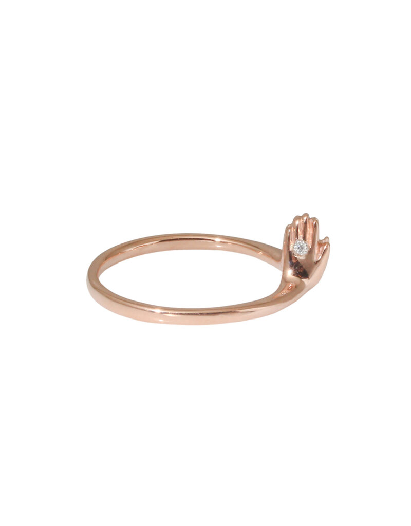 Alice Son Mersis Ring in 14k Rose Gold and Platinum