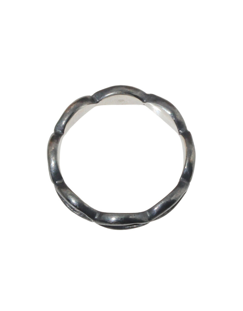 Alice Son Lovers Eyes Eternity Band in Oxidized Silver