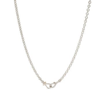 3mm Chain in Silver with Handmade Clasp - 21"