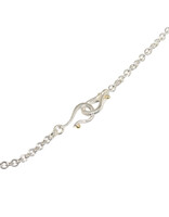 3mm Chain in Silver with Handmade Clasp - 21"