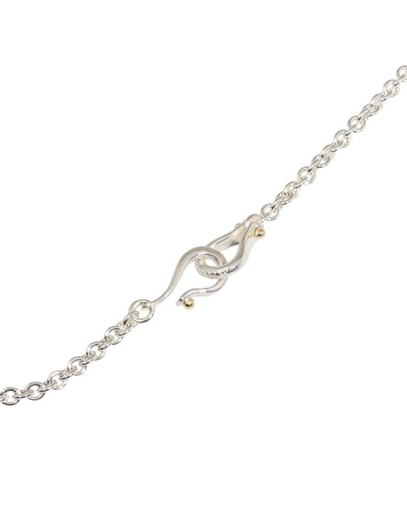 3mm Chain in Silver with Handmade Clasp - 21"