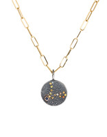 Alrescha Constellation of Pisces Necklace with Caramel Candy Sapphires