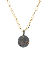 Alrescha Constellation of Pisces Necklace with Caramel Candy Sapphires