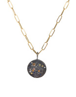 Constellation of Aquarius Necklace with Caramel Candy Sapphires