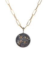 Constellation of Aquarius Necklace with Caramel Candy Sapphires