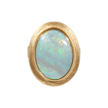 Big Sur Goldsmiths Australian Opal Ring in 22k and 18k Gold