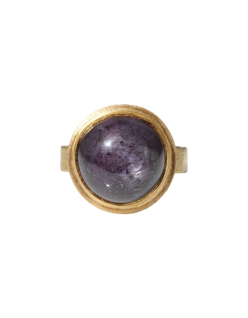 Big Sur Goldsmiths Purple Sapphire Ring in 22k and 18k Gold