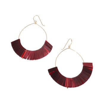 Ariadne Metalic Hoop Earrings