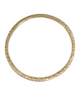 Channel Bracelet in Ancient Bronze with 9 Yellow Diamonds - XL