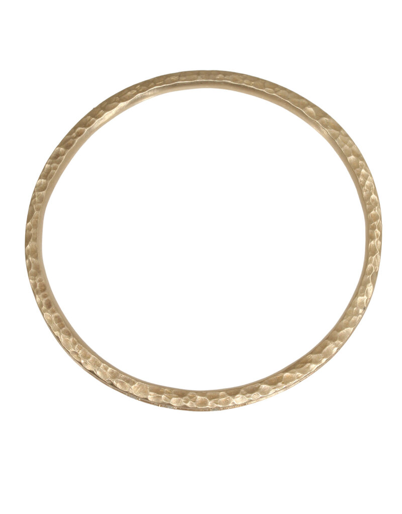 Channel Bracelet in Ancient Bronze with 9 Yellow Diamonds - XL