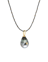 Tahitian Baroque Pearl Pendant with 18k gold Bail