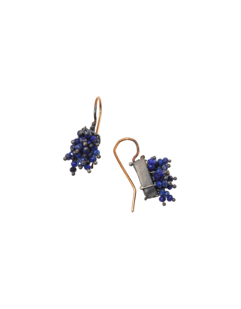 Small Rectangle Lapis Earrings