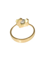 Open Sugar Lump Diamond Ring in 18k Gold