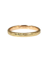 2.75 mm Hammered Band in 18k Yellow Gold