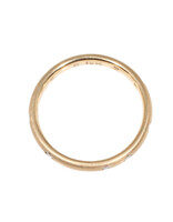 2.6mm Half Round Band in 18k Gold with 8 - 1.8mm White Diamonds