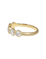 Five Rosecut Diamond Ring in 18k Gold