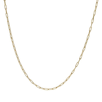 Oval Link Chain in 18k Royal Yellow Gold - 18" (22 gauge)