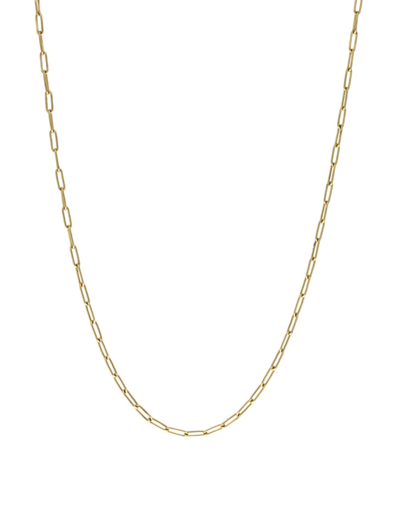 Oval Link Chain in 18k Yellow Gold - 21.75" (20 gauge)