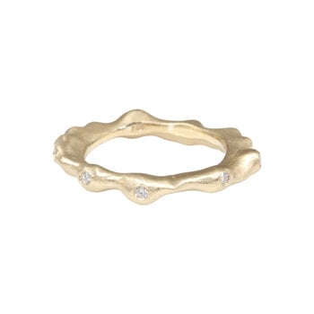 Lisa Ziff Reef Ring I in 10k Yellow Gold with Diamonds