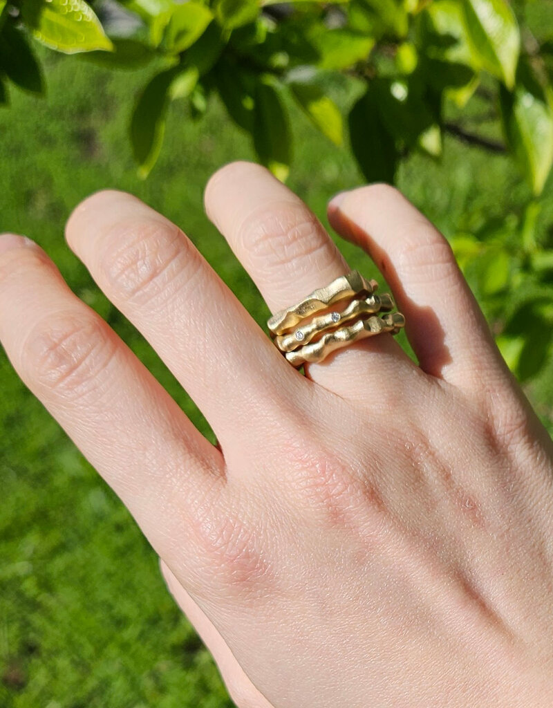 Lisa Ziff Reef Ring I in 10k Yellow Gold