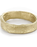 5mm Textured Band in 14k Yellow Gold