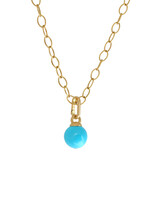 Tracy Conkle Sleeping Beauty Turquoise Charm Pendant in 18k Gold