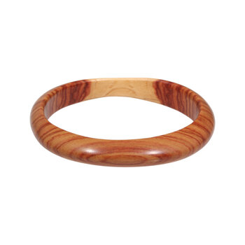 Tracy Conkle Striped Tulip Wood Bangle