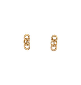 Tracy Conkle Cuba Link Post Earrings in 14k Gold