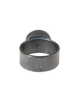 Coin Pearl Ring in Oxidized Silver
