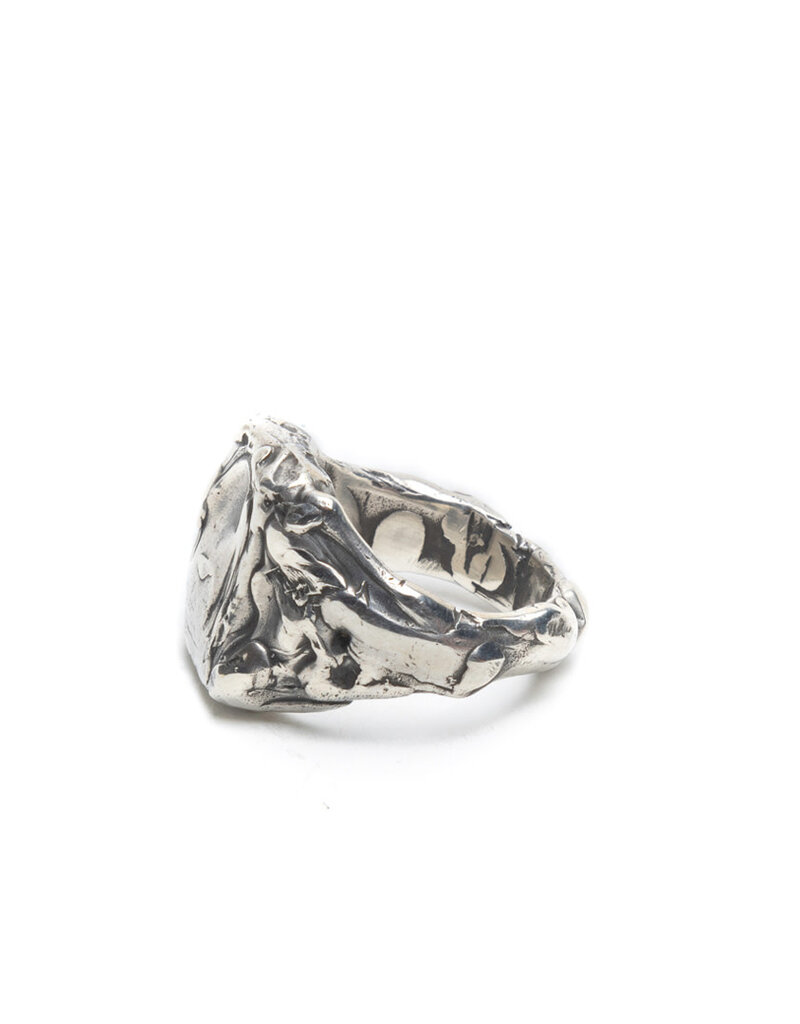 Ekam Atelier Deep Sea Ring in Oxidized Silver