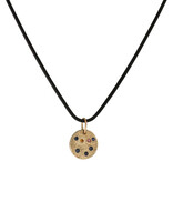 Constellation of Taurus Necklace in 14k Yellow Gold with Color Shift & Caramel Candy Sapphires