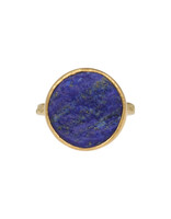 Rough Lapis Ring in 18k & 22k Yellow Gold