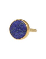 Rough Lapis Ring in 18k & 22k Yellow Gold